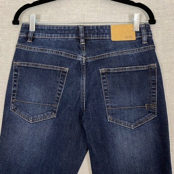 Aeropostale Skinny Taper Jeans 28 X 32 Blue Mid Rise - Picture 4 of 8